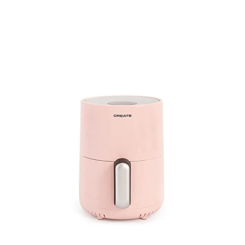 CREATE/FRYER AIR/Freidora de aire sin Aceite 1,5L Rosa / 900W, cesta antiadherente, selector de temperatura 80-200°, apagado automático, Libre de BPA, Programable