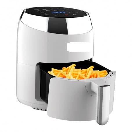 Diggital World Airfryer famosa marca FAGGOR sin Aceite 3.5 L, freidora aire caliente con 10 programas,control de temperatura 50-200gradosC, pantalla LED táctil, temporizador, 1400W, blanca (FGE-501D)