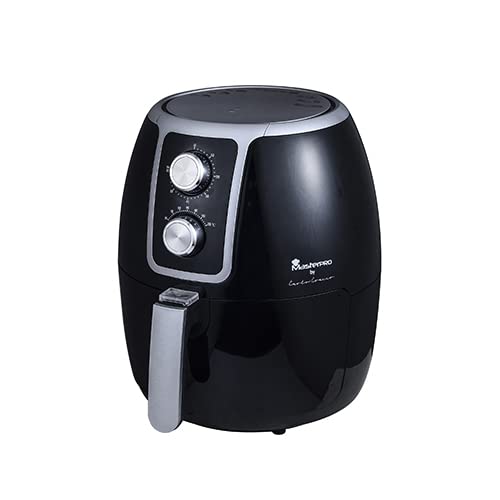 MasterPRO by Carlo Cracco | Freidora Sin Aceite |AirFryer con Capacidad de 3.4 L y 1500W de Potencia | Con Temporizador y Cesta Antiadherente | Freidora de Aire | Ahorro de Energía y Fácil Limpieza