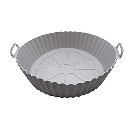 SOAKK Molde De Silicona para Freidora De Aire-Accesorios De Cocina Bandeja Silicona Freidora Reutilizable Sin Aceite Compatible Olla Cecotec, Cosori-Air Fryer 20 x16 x 5 cm (1 pcs)