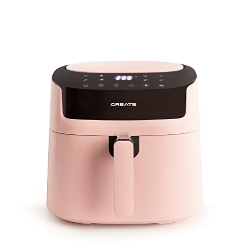 CREATE/FRYER PRO LARGE/Freidora de aire sin Aceite 6,2L Rosa / 1800W, 8 programas automáticos, selector de temperatura 40-200°