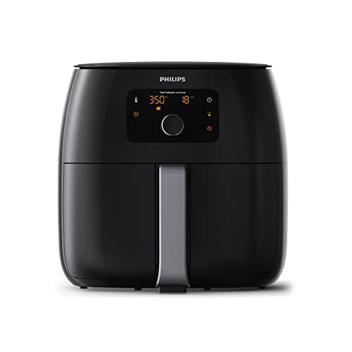 Philips Avance Collection HD9650/96 - Freidora (Freidora de aire caliente, 1,4 kg, TurboStar, Doble, Negro, Giratorio, Tocar)