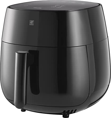 ZWILLING Air Fryer - Freidora de aire caliente, 4 L, 6 programas, 1400 W, freír, cocinar y hornear sin grasa, incluye libro de recetas, color negro