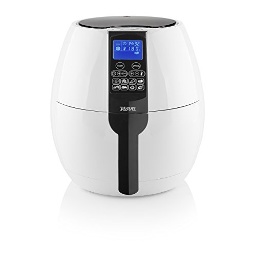 Nova Freidora Digital Sin aceite XL, Freidora de aire caliente, 1500 W, capacidad 3.2 L, blanco (Clase de eficiencia energética A++)