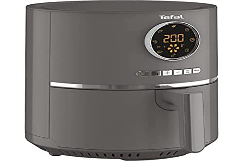 Tefal EY111B Airfry Ultra Digital - Freidora de aire caliente (4 opciones de cocción (freír, asar, hornear), capacidad: 1,2 kg, temperatura ajustable, temporizador, gris