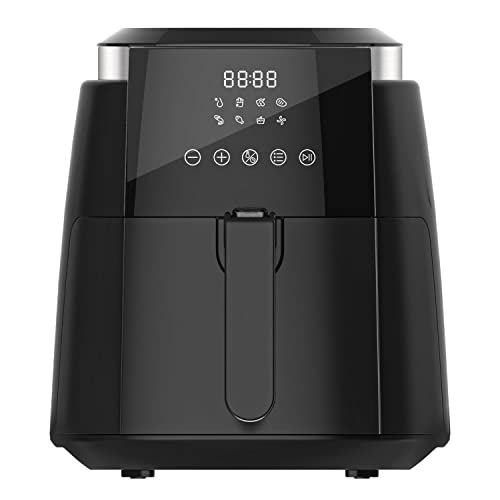 EVVO Freidora sin aceite Tasty Fryer - 1500W, Tecnología Dual Cyclone, Multifunción, hasta 200º, 5 litros…