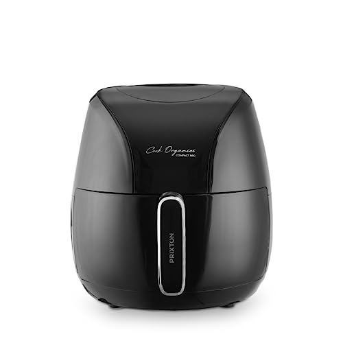 PRIXTON Cook Organics Compact Pro - Freidora sin Aceite de Aire Caliente / Air Fryer Capacidad 5L Pantalla LED Táctil Potencia 2000 W 8 Programas Predeterminados Tiempo y Temperatura Ajustables