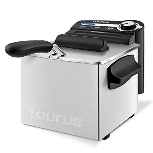 Taurus Professional 2 Plus Freidora, 2 litros, 1700 W, 18/8 Stainless Steel, Acero Inoxidable