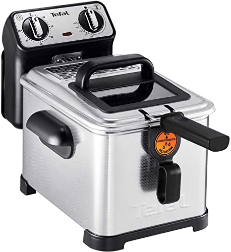 Tefal Freidora FILTRA Pro INOX & Design FR516110, 4L de Aceite, Aluminum