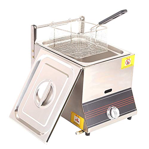 Deep Fryer Freidora A Gas 6L / 12L Freidora Comercial De Acero Inoxidable Freidora De Gran Capacidad Freidora De Encendido Electrónico