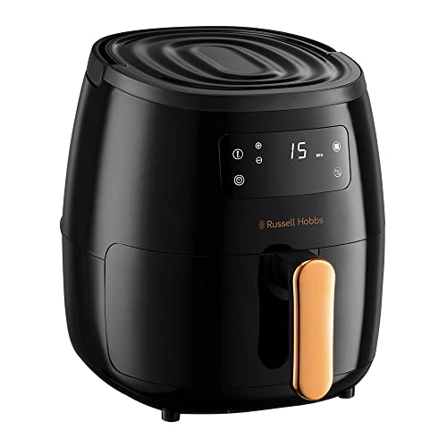 Russell Hobbs Freidora Sin Aceite 5l, Freidora de Aire 5 litro, Air Fryer XL, 7 funciones, pantalla LED táctil, temporizador, apto lavavajillas [Ahorra hasta un 48% en Energía] SatisFry 26510-56