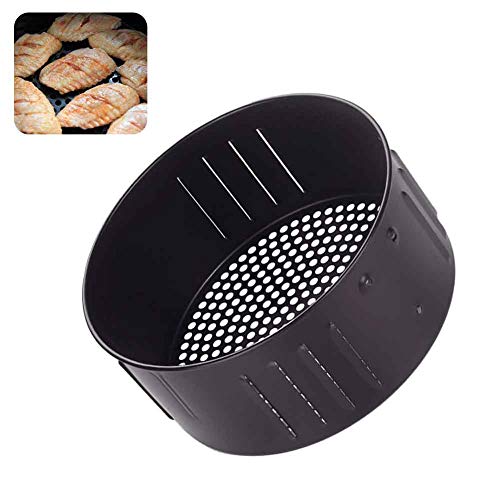 Cesta de repuesto para freidora de aire, antiadherente, resistente y resistente bandeja de horno de hierro fundido | Accesorios universales para freidora de aire para todos los hornos