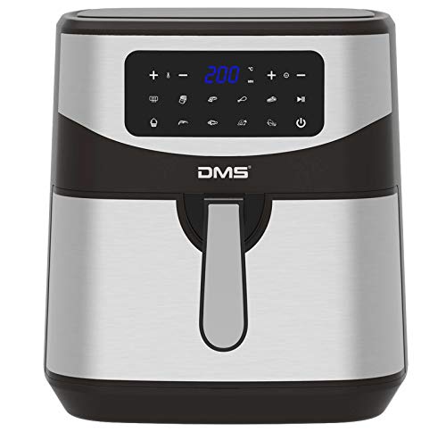 DMS XXXL|Freidora de aire caliente de 7 litros | fritteuse | horno | parrilla de aire caliente | sin grasa y sin aceite | Incluye 10 programas| pantalla táctil digital | 1800 W | temporizador | HF-7S