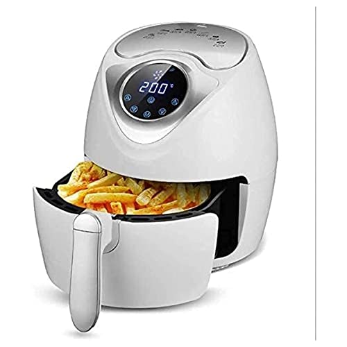 Freidora De Aire para Uso Doméstico Freidora De Aire De 2.6L Freidora Eléctrica Freidora Automática Sin Aceite Airfryer Antiadherente Airfryer Intelligence Touch Frying Oven 1300W Estético Y Práctico