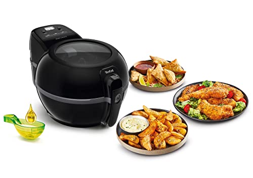 Tefal Actifry Extra Black FZ7228 Freidora de aire sana, capacidad 1.2 kg hasta 6 personas, poco aceite, no olor, 300 recetas saludables cocina