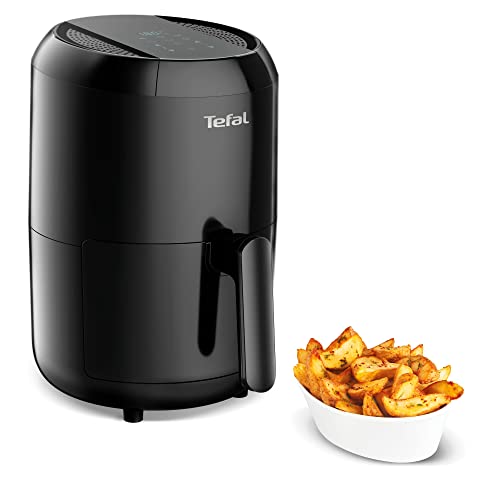 Tefal Easy Fry Compact Digital EY3018 - Freidora sin aceite para preparaciones sanas, fríe con aire caliente, diseño compacto, 6 programas automáticos, apagado automático, 1030 W, 1.6 litros, negro