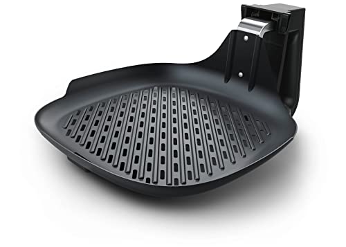 Philips HD9911 / 90 inserto para sartén para grill, para Airfryer XL (solo serie HD924x), con revestimiento antiadherente, capacidad de 1 kg