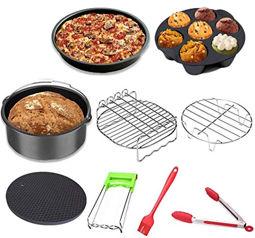 Accesorios Para Freidoras Aire Innsky Accesorios Airfryer 3.2qt-5.8qt Sin Aceite 8 pulgadas Kit Repuesto Cesta Freidora cocina compatible for GOWISE COSORI PHILLIPS COZYNA Otras Marcas Airfryer